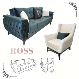 ROSS SOFA SET PIECE LIVING ROOM CHAIR FOR HOME FROM FACTORY WHOLESALE